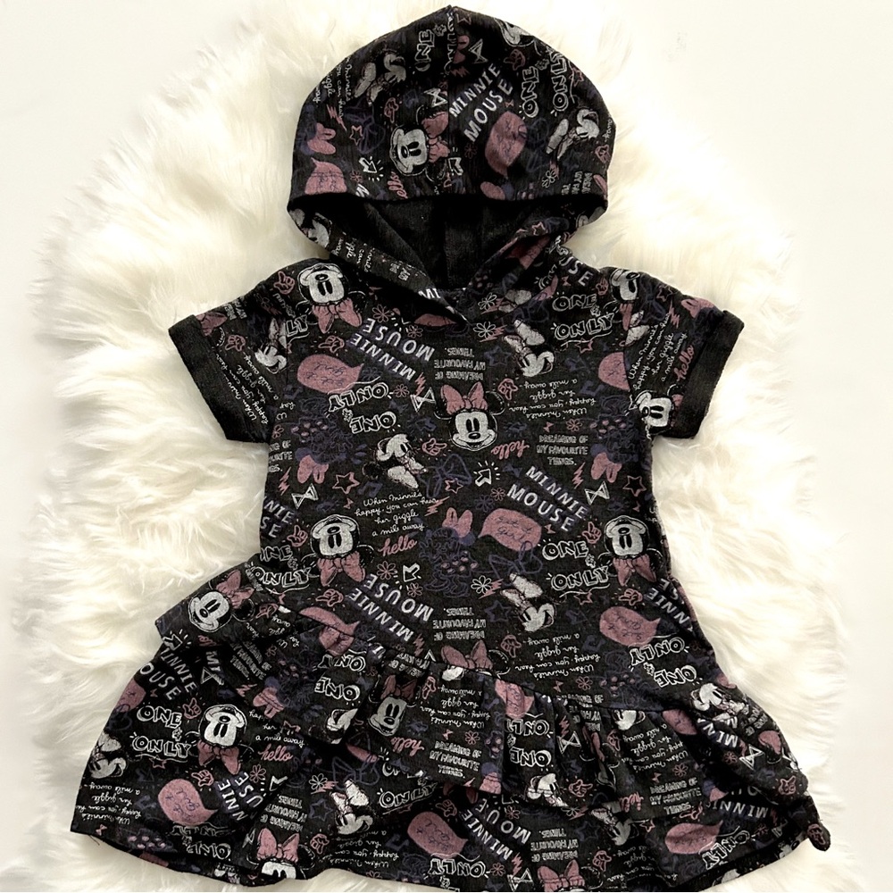 Disney Junior Minnie Mouse Hooded Dress Shirt